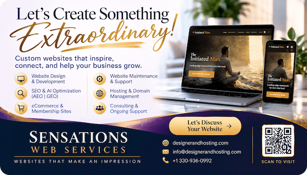 SWS Card Website Developer website and landing page by Sensations Web Services